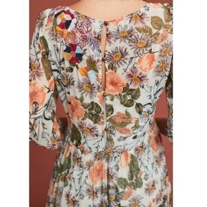espalier embroidered tunic dress